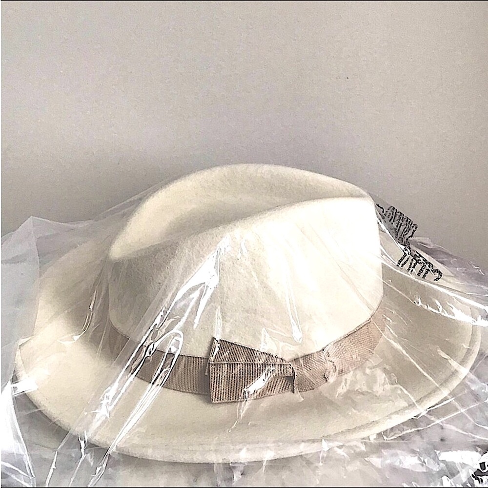 J. CREW Wool Western Hat with Grosgrain Trim New With Tag - Picture 3 of 8